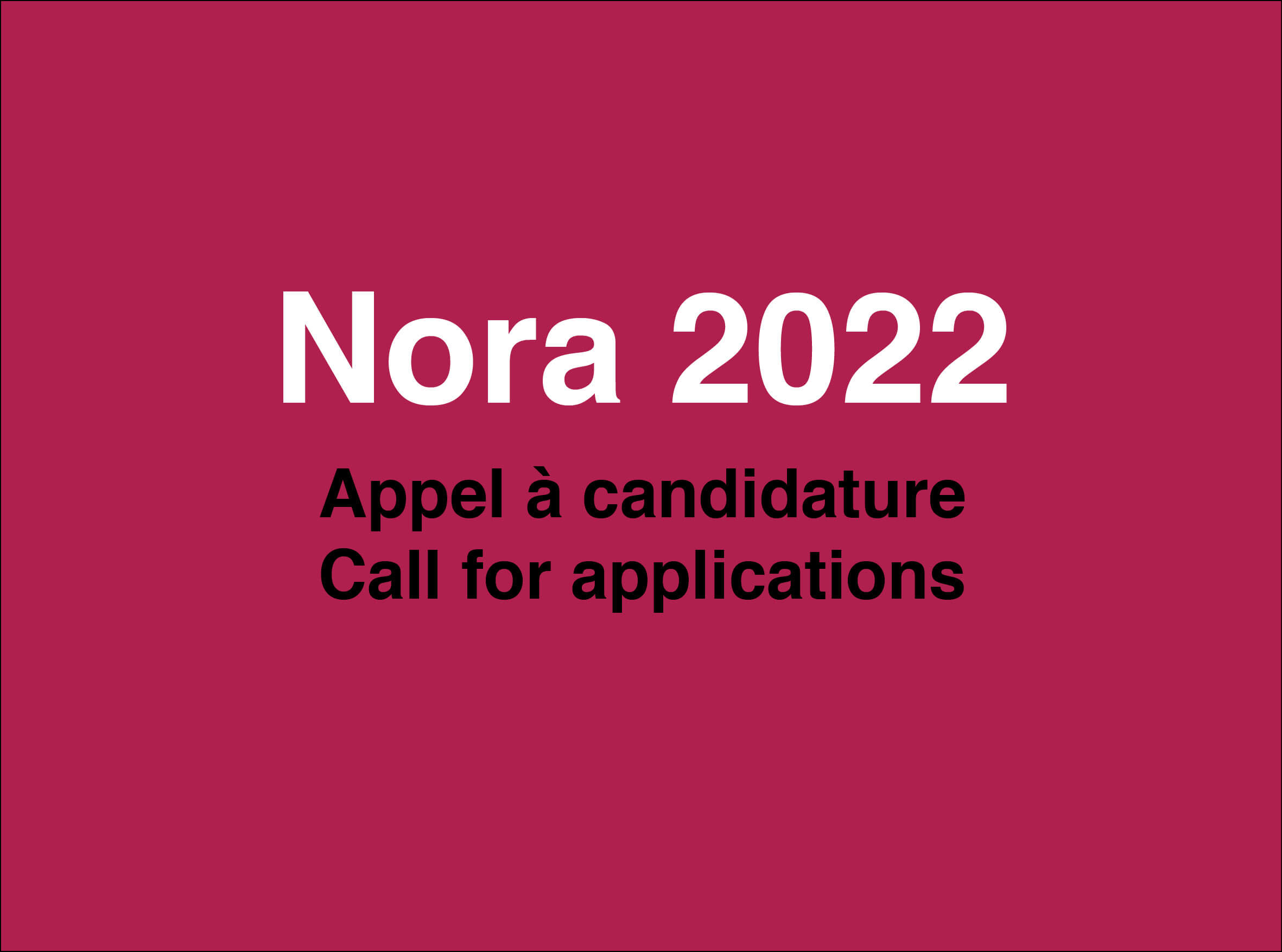 Open Call: NORA artist-in-residency program for refugees