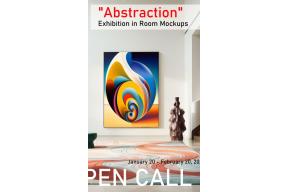 "Abstraction" - Online exhibition in Room Mockups