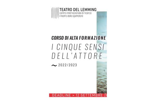 Advanced Training Course THE FIVE SENSES OF THE ACTOR